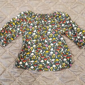 Toddler Girl's Mushroom Shirt